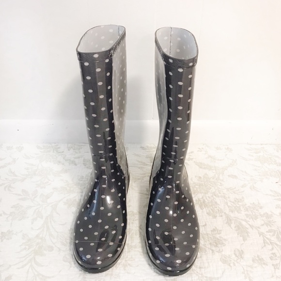 UGG Shoes - NWOT Ugg polka dot rain boots lambs fur lined